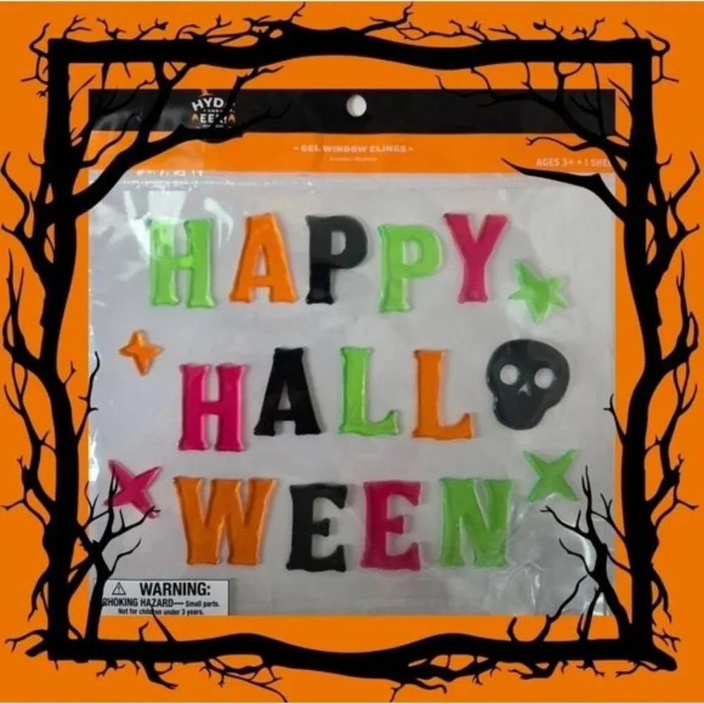 🎃 Happy Halloween‎ Gel Window Clings